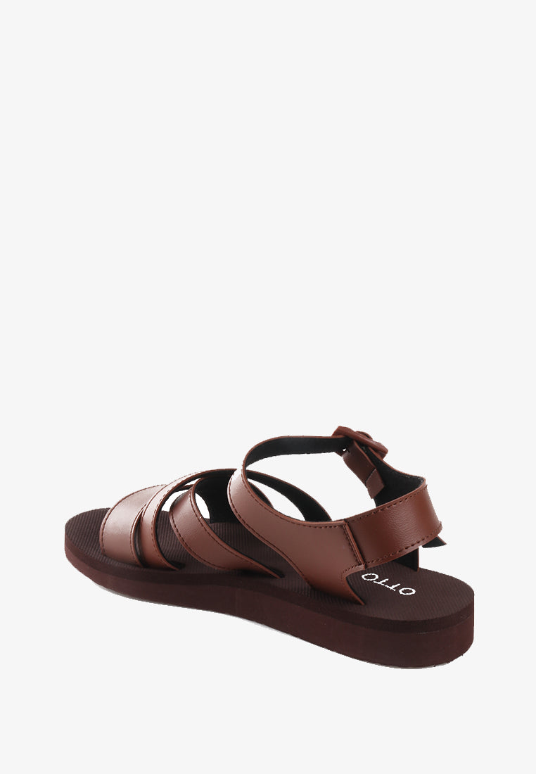 VIENN RUBBER STRAPPY SANDALS