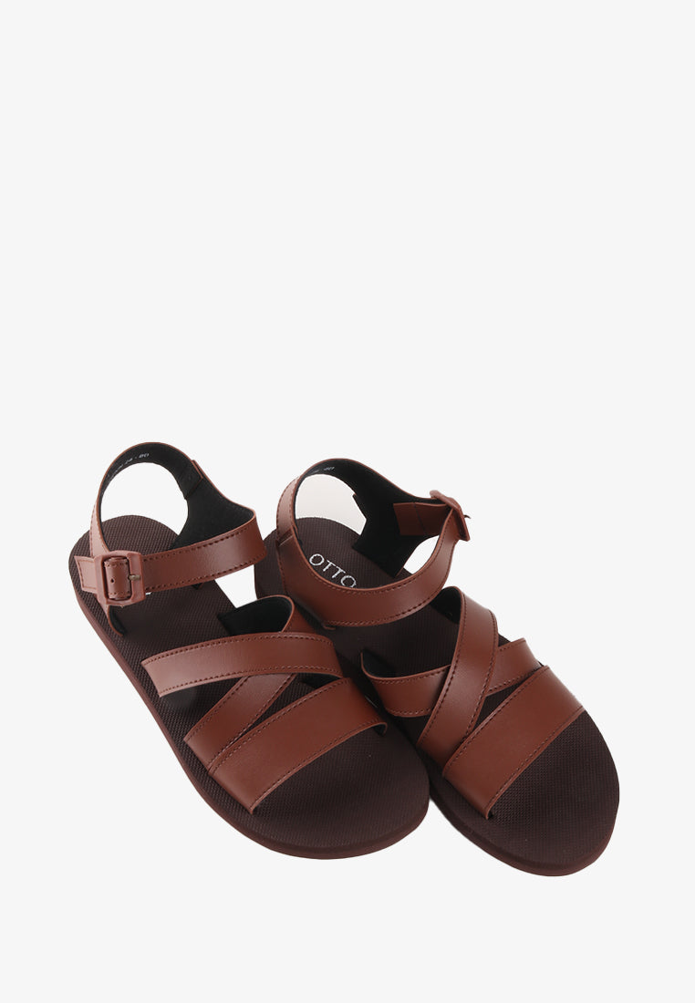 VIENN RUBBER STRAPPY SANDALS