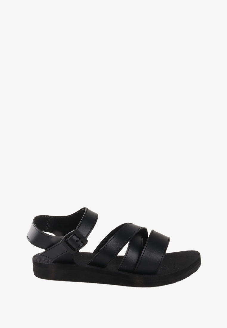 VIENN RUBBER STRAPPY SANDALS