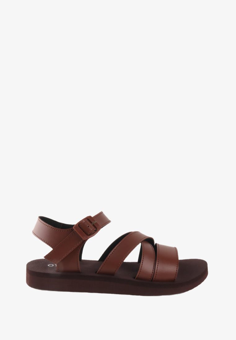 VIENN RUBBER STRAPPY SANDALS