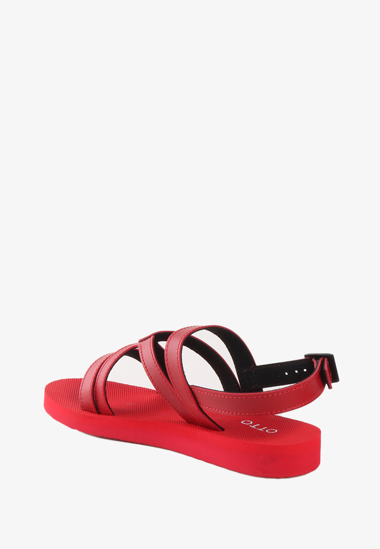 VALENTINE RUBBER SLIDE SANDALS