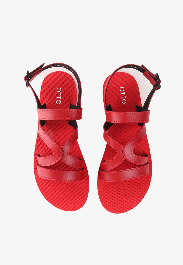 VALENTINE RUBBER SLIDE SANDALS