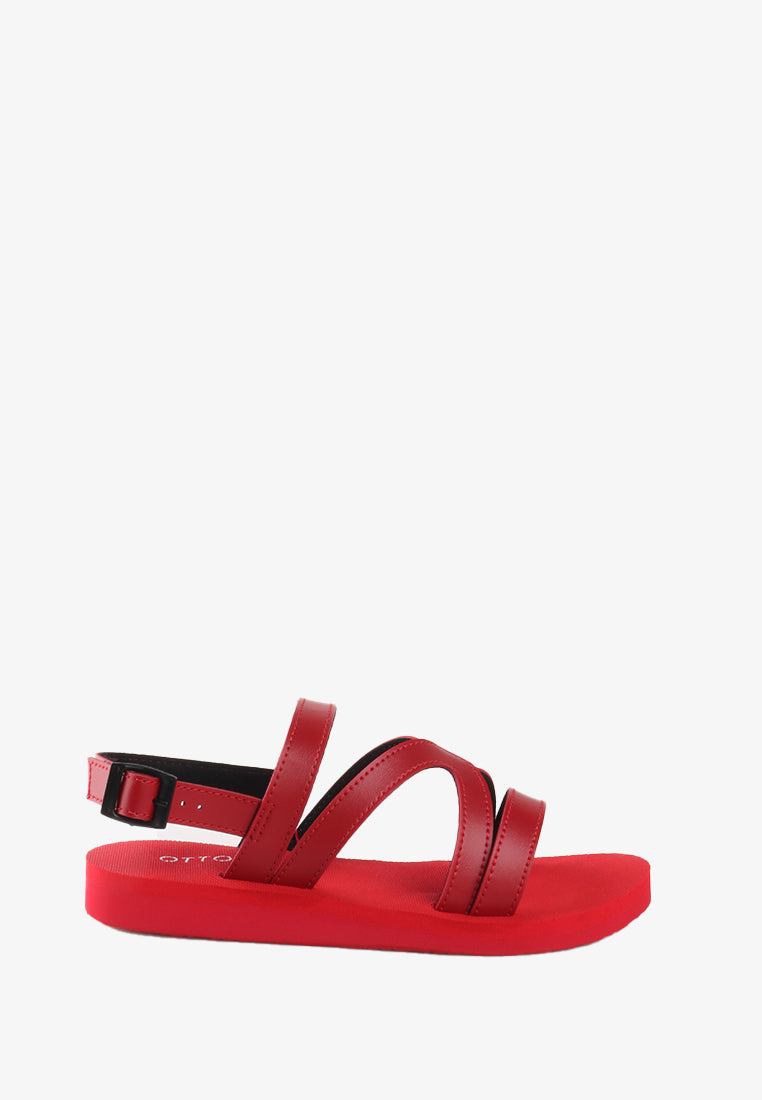 VALENTINE RUBBER SLIDE SANDALS