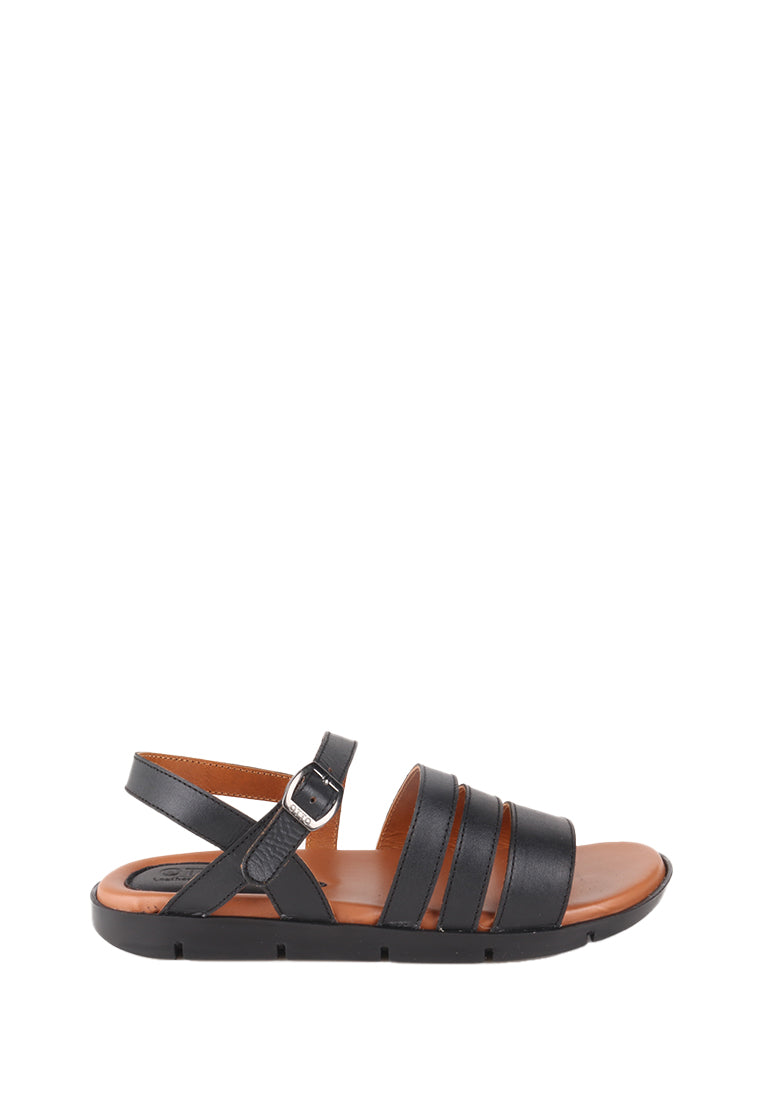 VALE TRI STRAP BUCKLED SANDALS