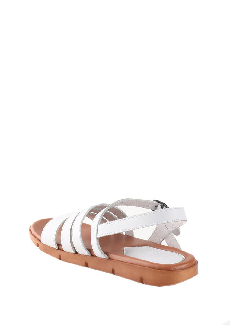 VALE TRI STRAP BUCKLED SANDALS