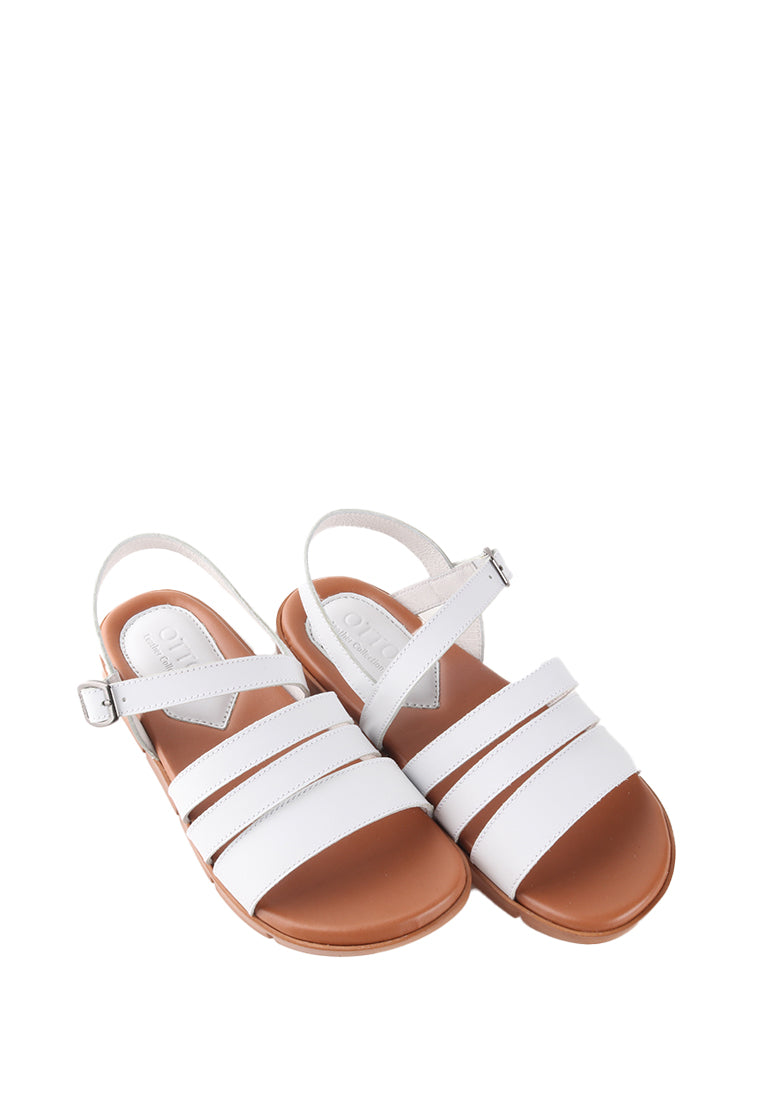 VALE TRI STRAP BUCKLED SANDALS