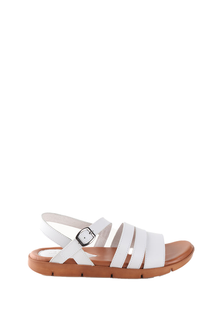 VALE TRI STRAP BUCKLED SANDALS