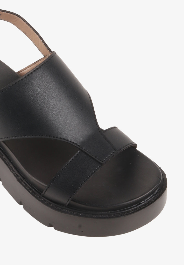 MARJORIE ANKLE STRAP CHUNKY SANDALS