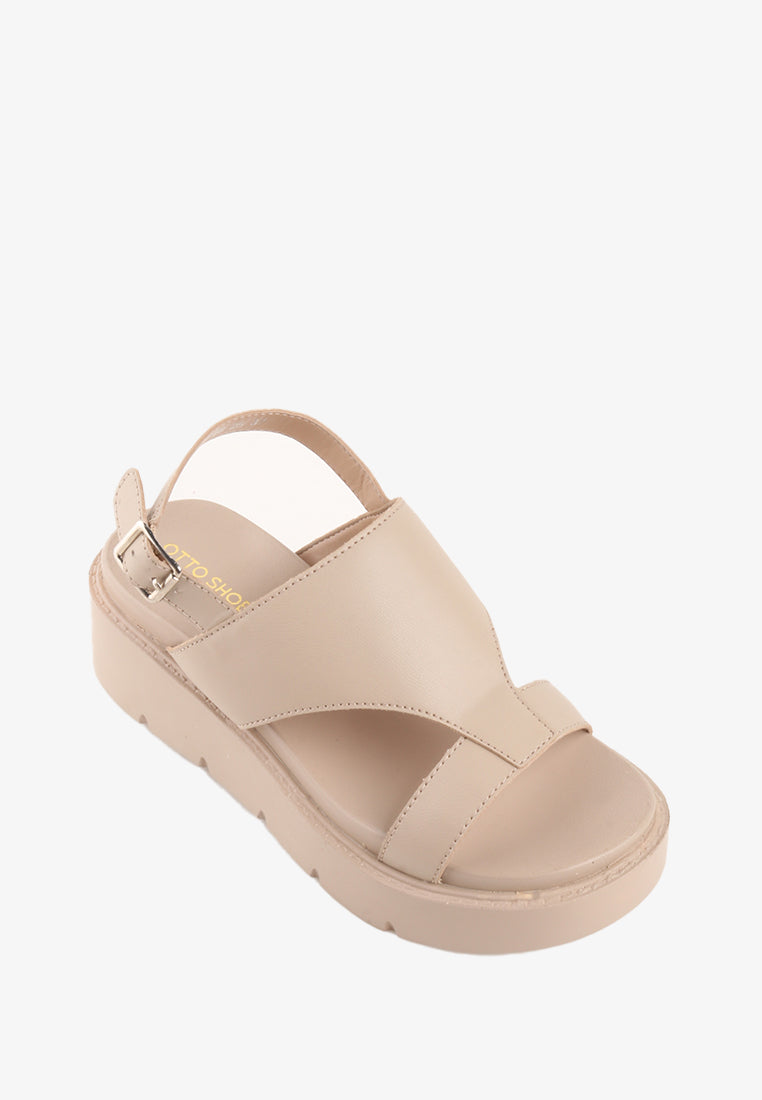 MARJORIE ANKLE STRAP CHUNKY SANDALS