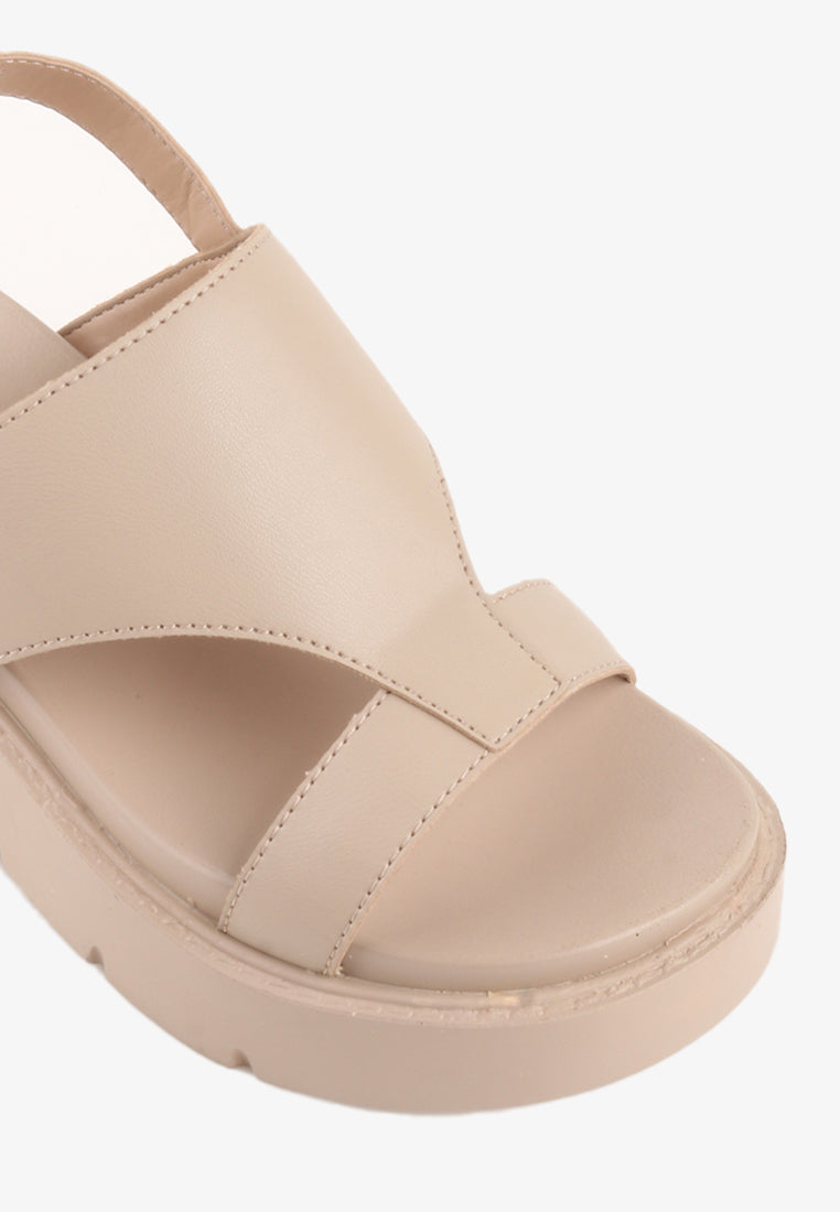 MARJORIE ANKLE STRAP CHUNKY SANDALS