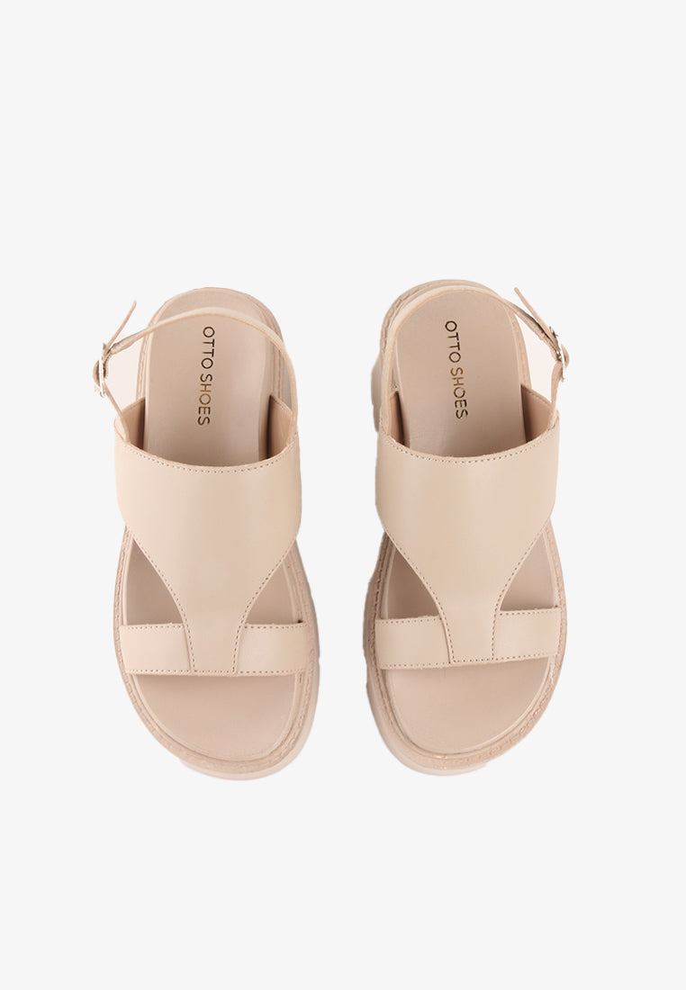 MARJORIE ANKLE STRAP CHUNKY SANDALS
