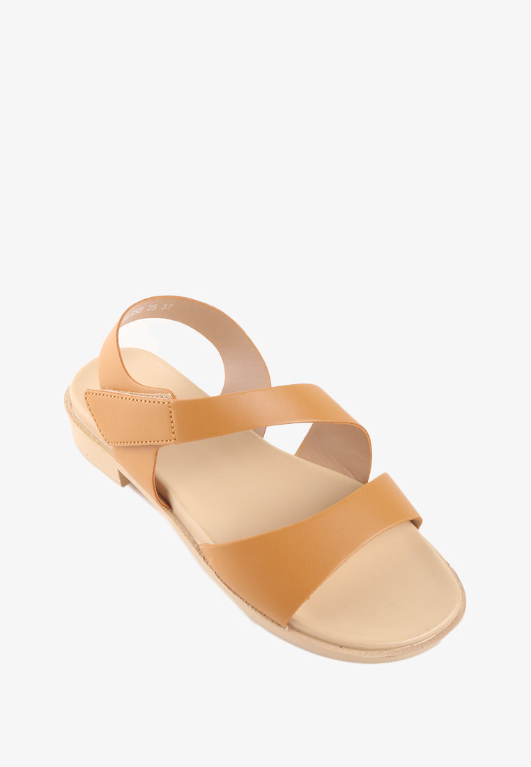 ELLISE VELCRO STRAP SANDALS