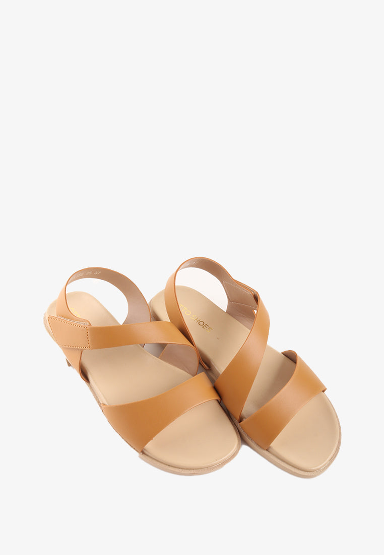 ELLISE VELCRO STRAP SANDALS