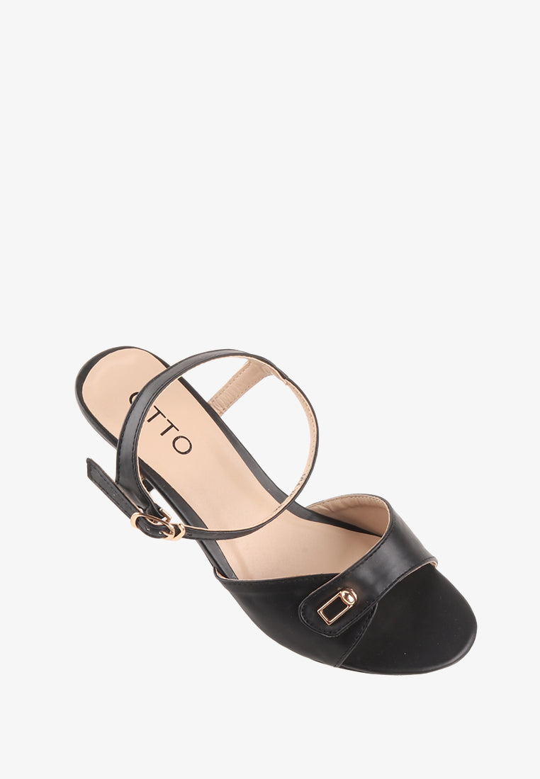 VIA ANKLE STRAP HEELS SANDALS