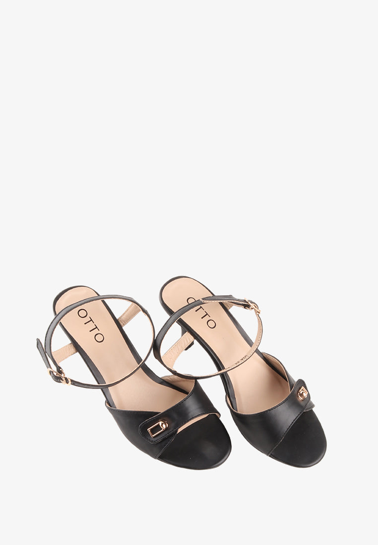 VIA ANKLE STRAP HEELS SANDALS