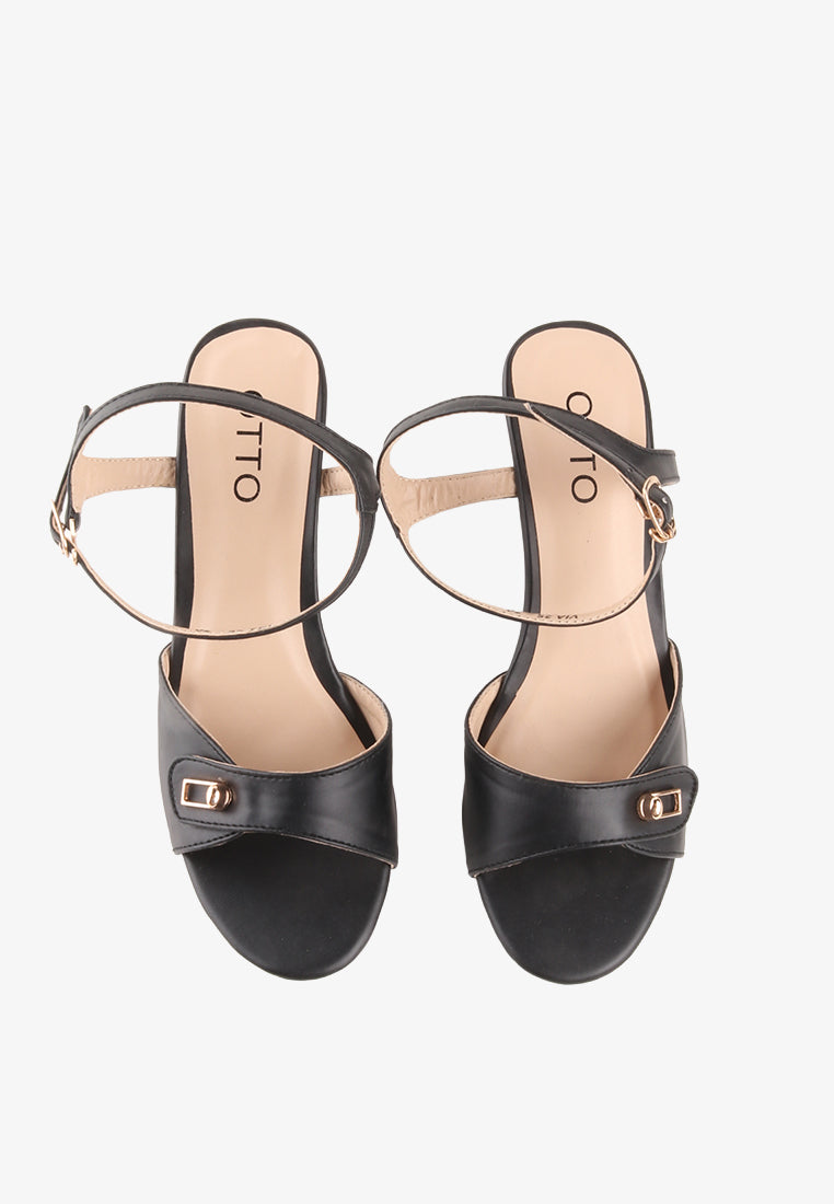 VIA ANKLE STRAP HEELS SANDALS