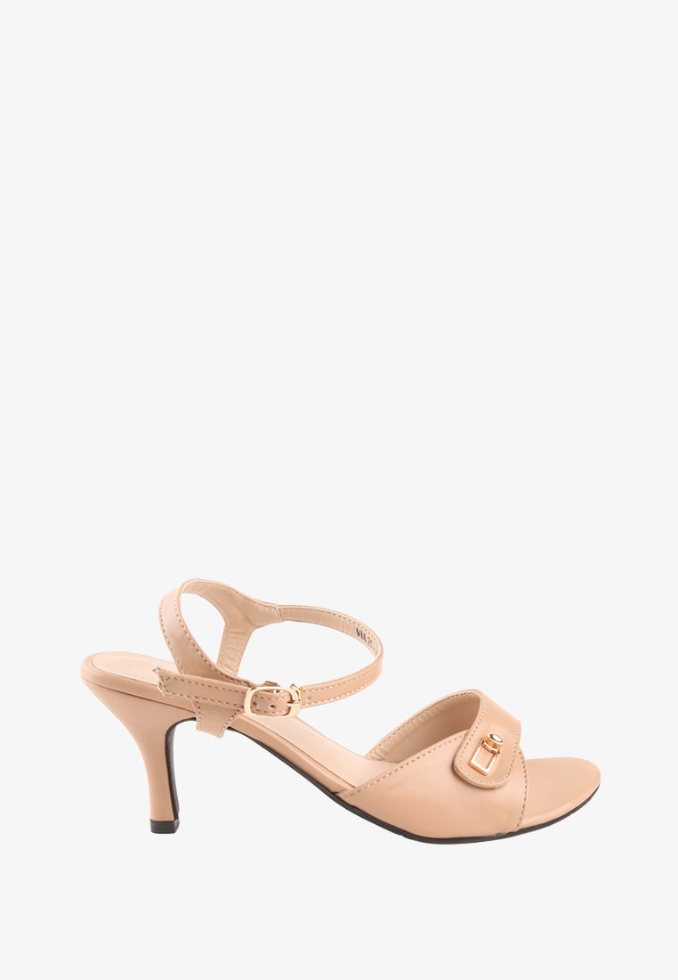 VIA ANKLE STRAP HEELS SANDALS