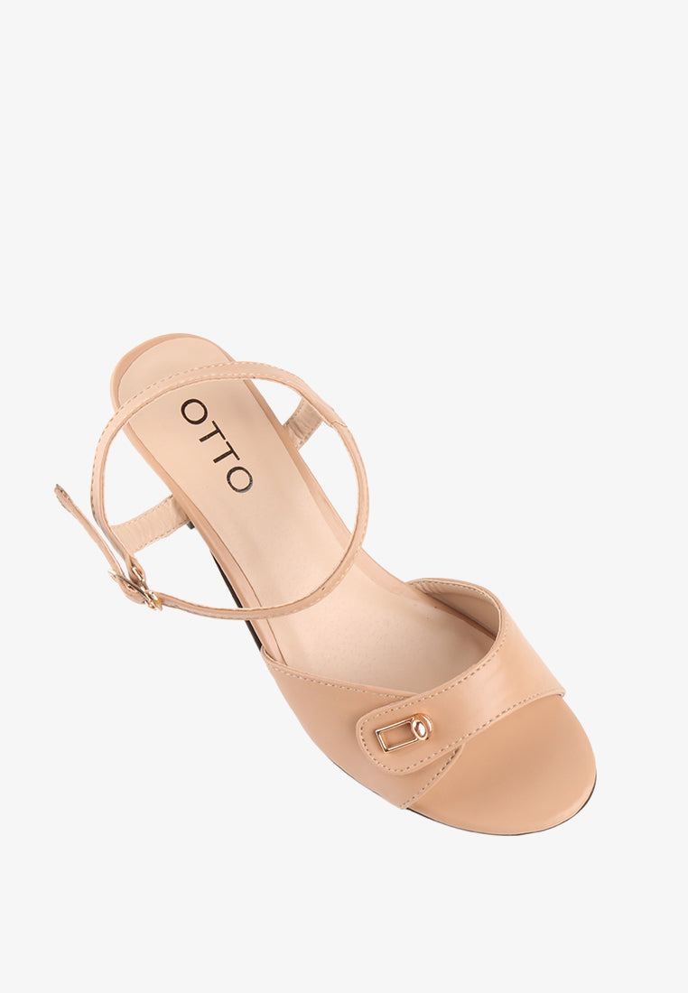 VIA ANKLE STRAP HEELS SANDALS