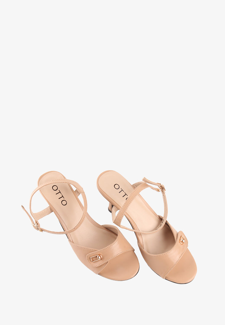 VIA ANKLE STRAP HEELS SANDALS