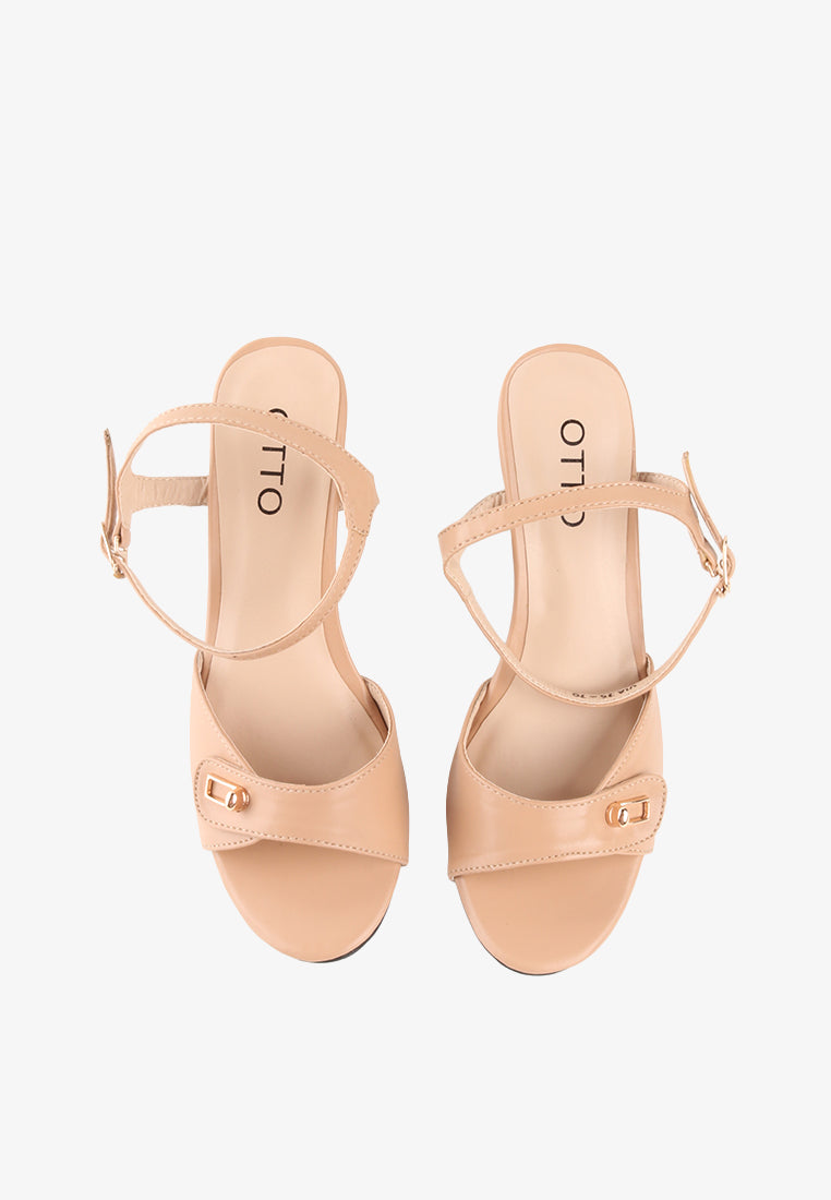 VIA ANKLE STRAP HEELS SANDALS