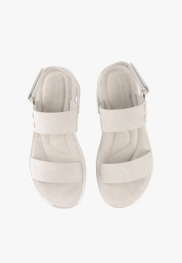 SUZAINE VELCRO STRAP SANDALS