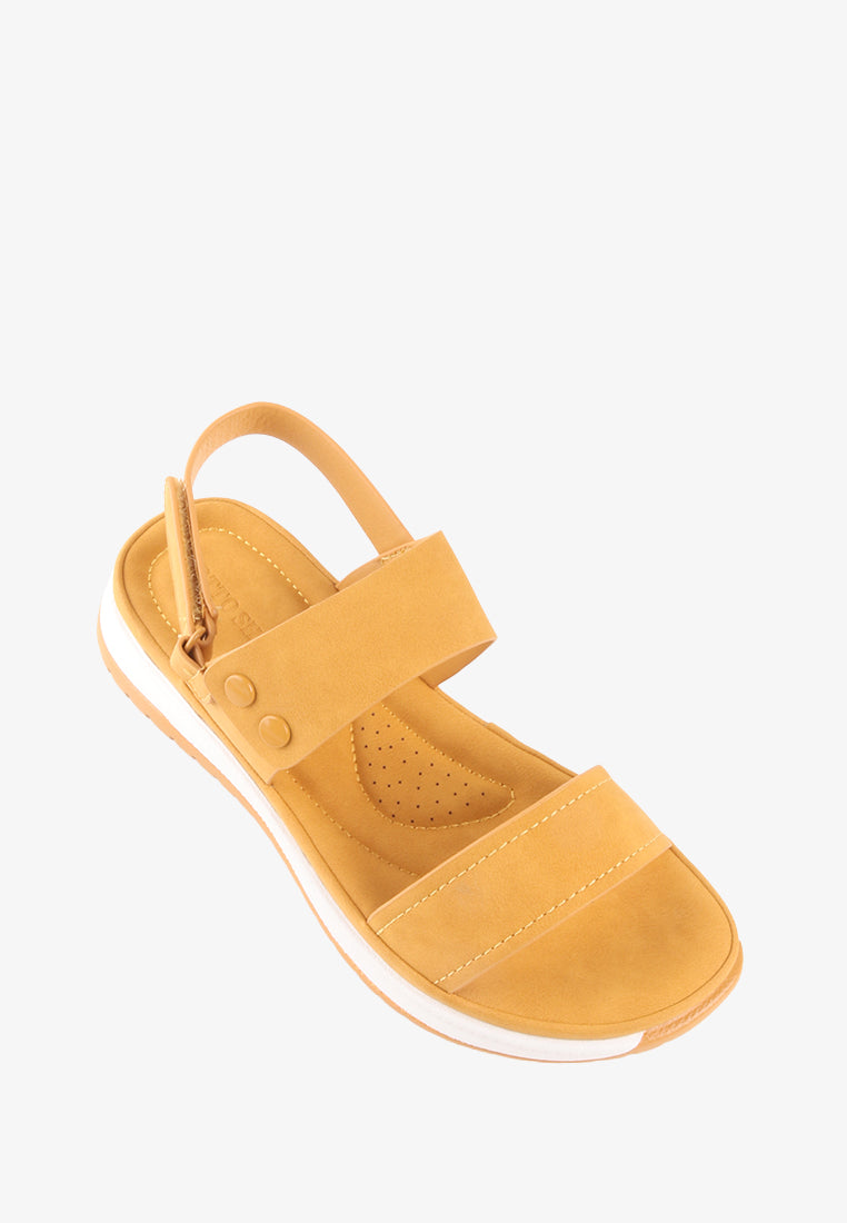 SUZAINE VELCRO STRAP SANDALS