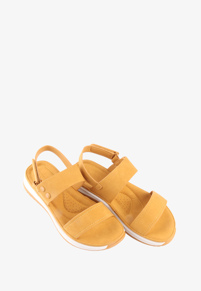 SUZAINE VELCRO STRAP SANDALS