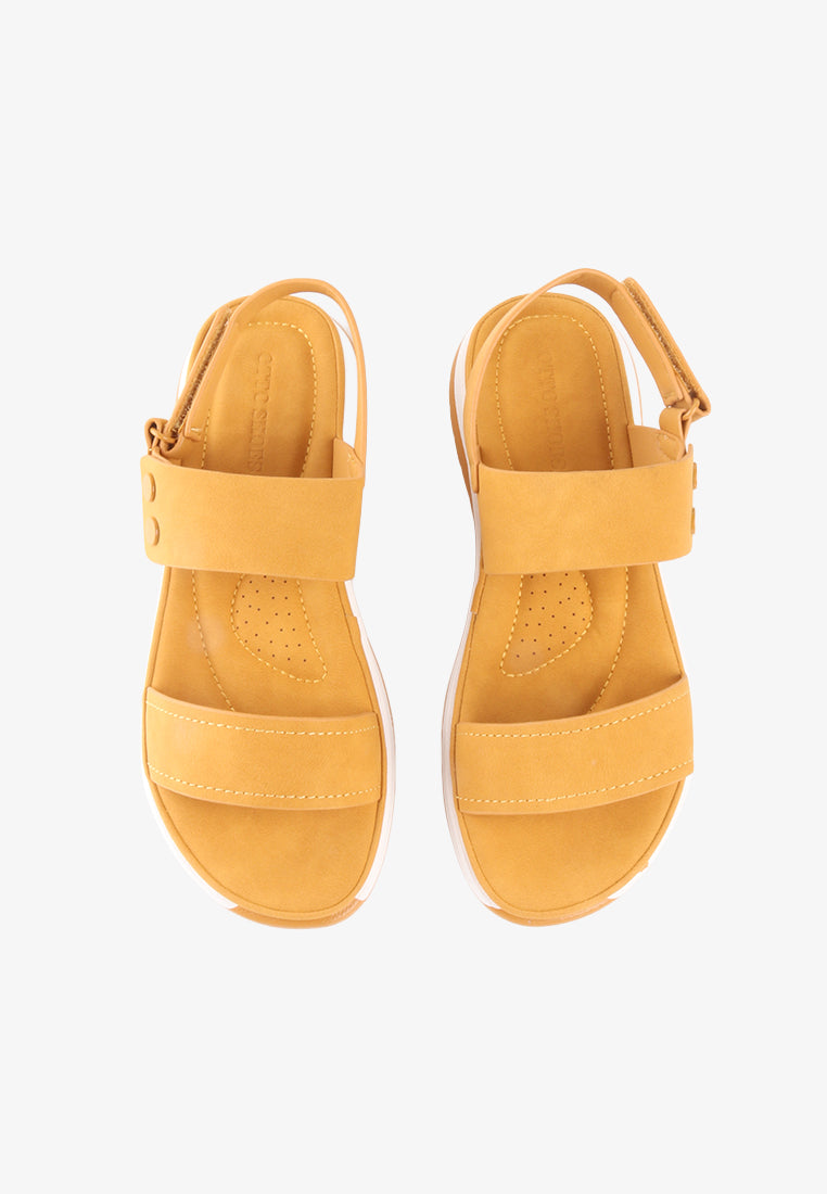 SUZAINE VELCRO STRAP SANDALS