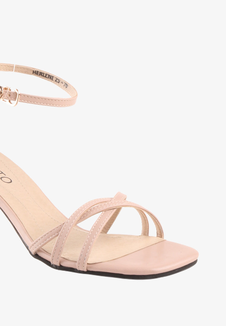 HERLENE ANKLE STRAPPY HEEL SANDALS