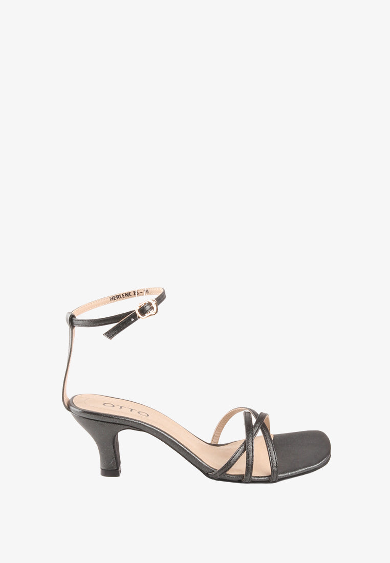 HERLENE ANKLE STRAPPY HEEL SANDALS
