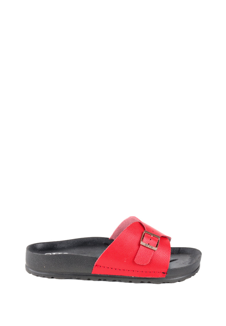 SERNIA RUBBER SLIDE SANDALS