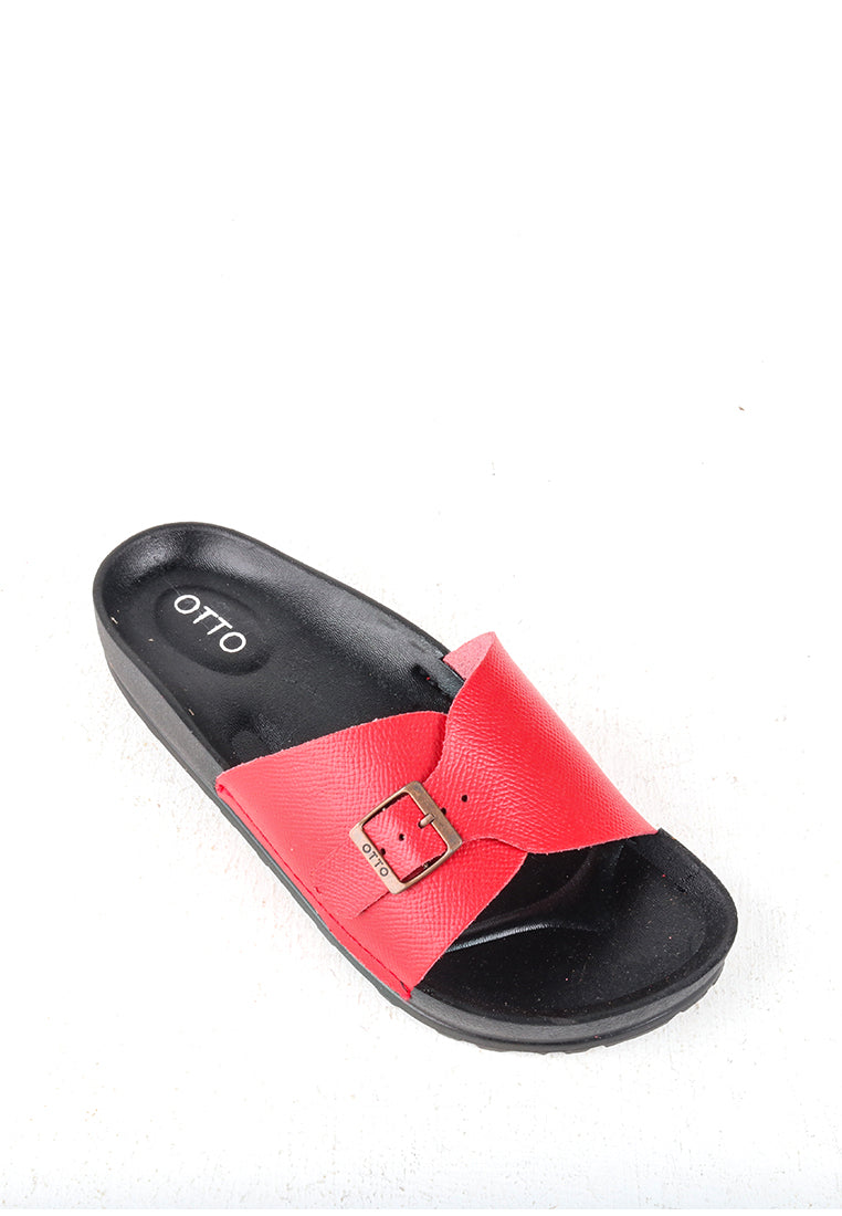 SERNIA RUBBER SLIDE SANDALS