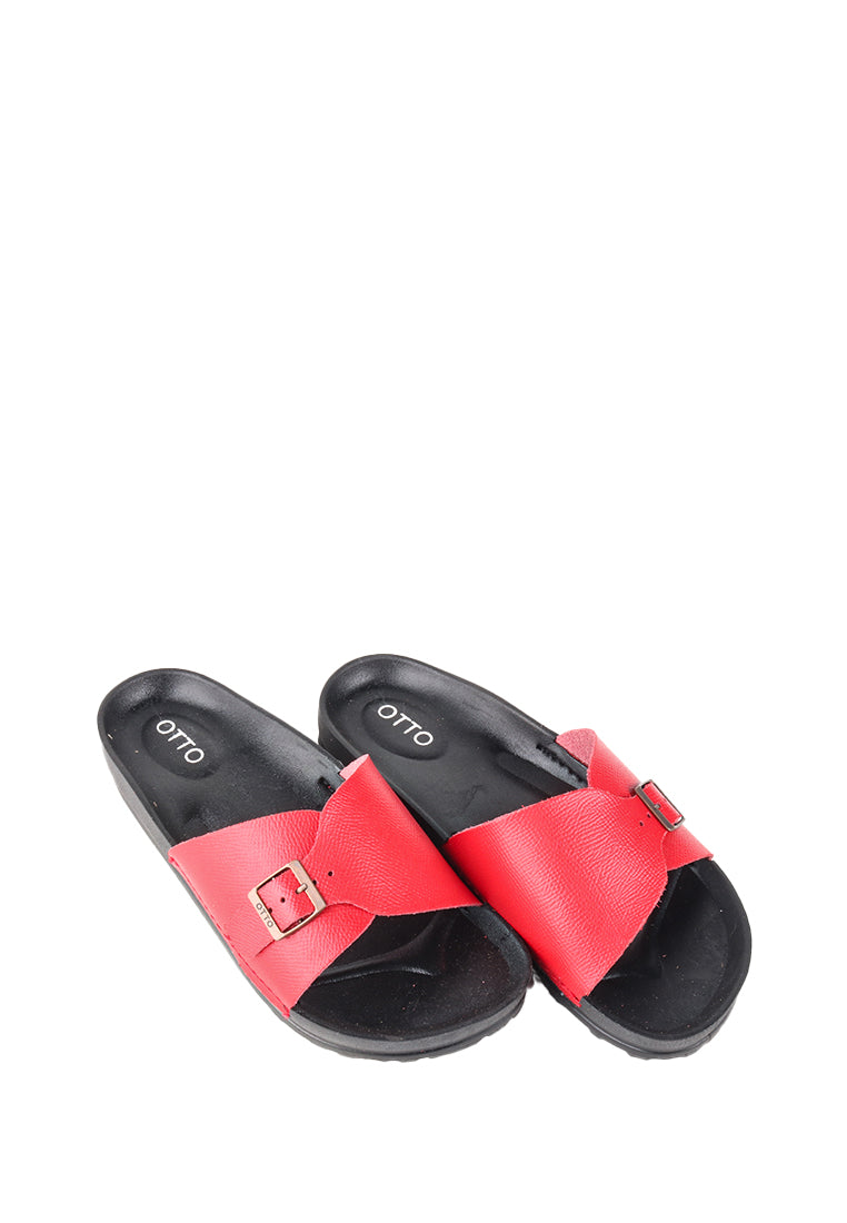 SERNIA RUBBER SLIDE SANDALS