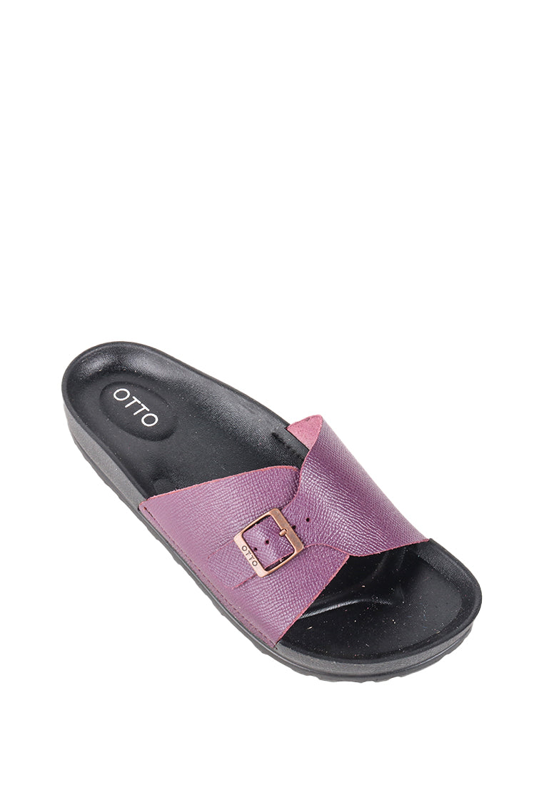 SERNIA RUBBER SLIDE SANDALS