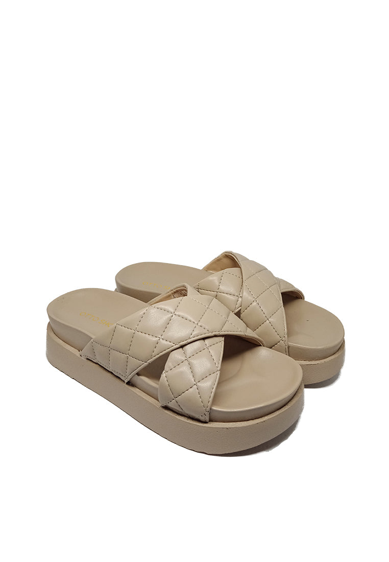 HACHI CROSS STRAP MID WEDGE SANDALS
