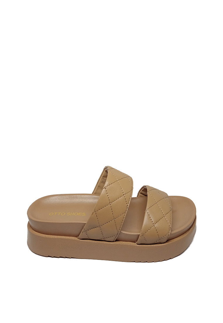 HOLIDAY DOUBLE STRAP MID WEDGE SANDALS