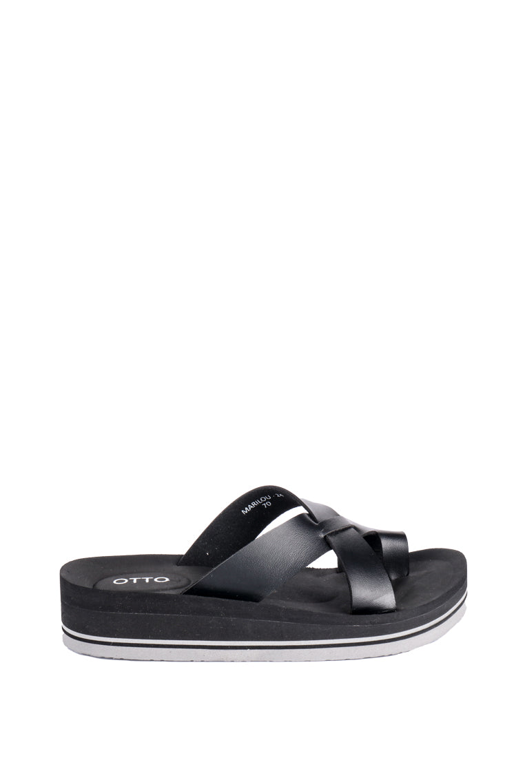 MARILOU RUBBER SLIDE SANDALS