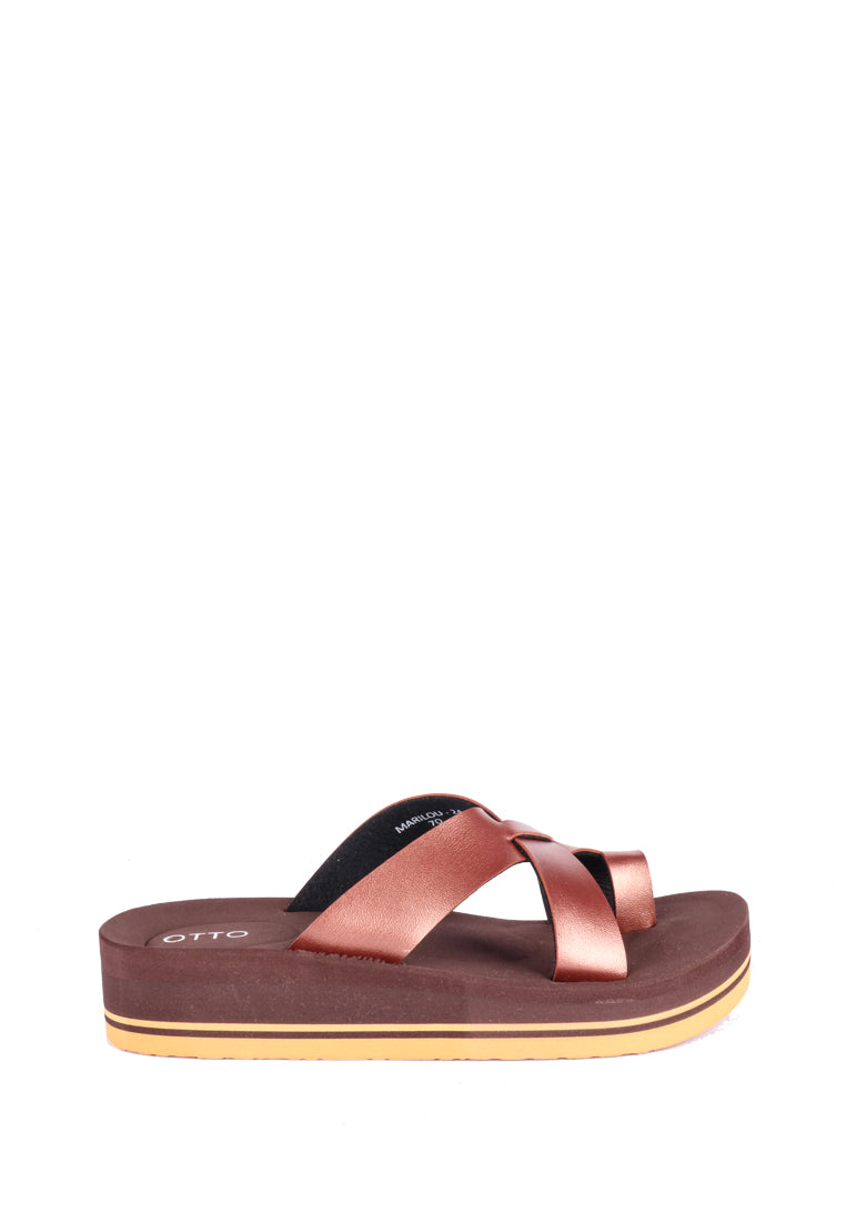 MARILOU RUBBER SLIDE SANDALS