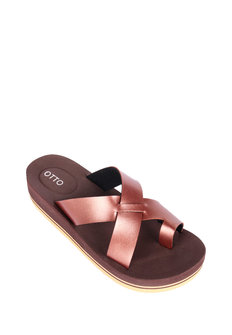 MARILOU RUBBER SLIDE SANDALS