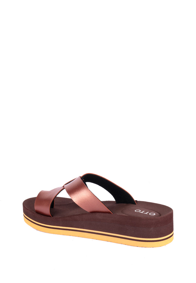 MARILOU RUBBER SLIDE SANDALS