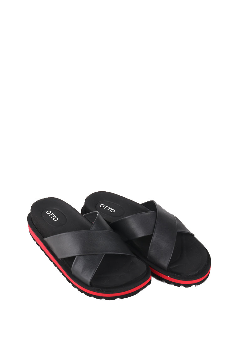 ORLINDA CROSS STRAP SANDALS