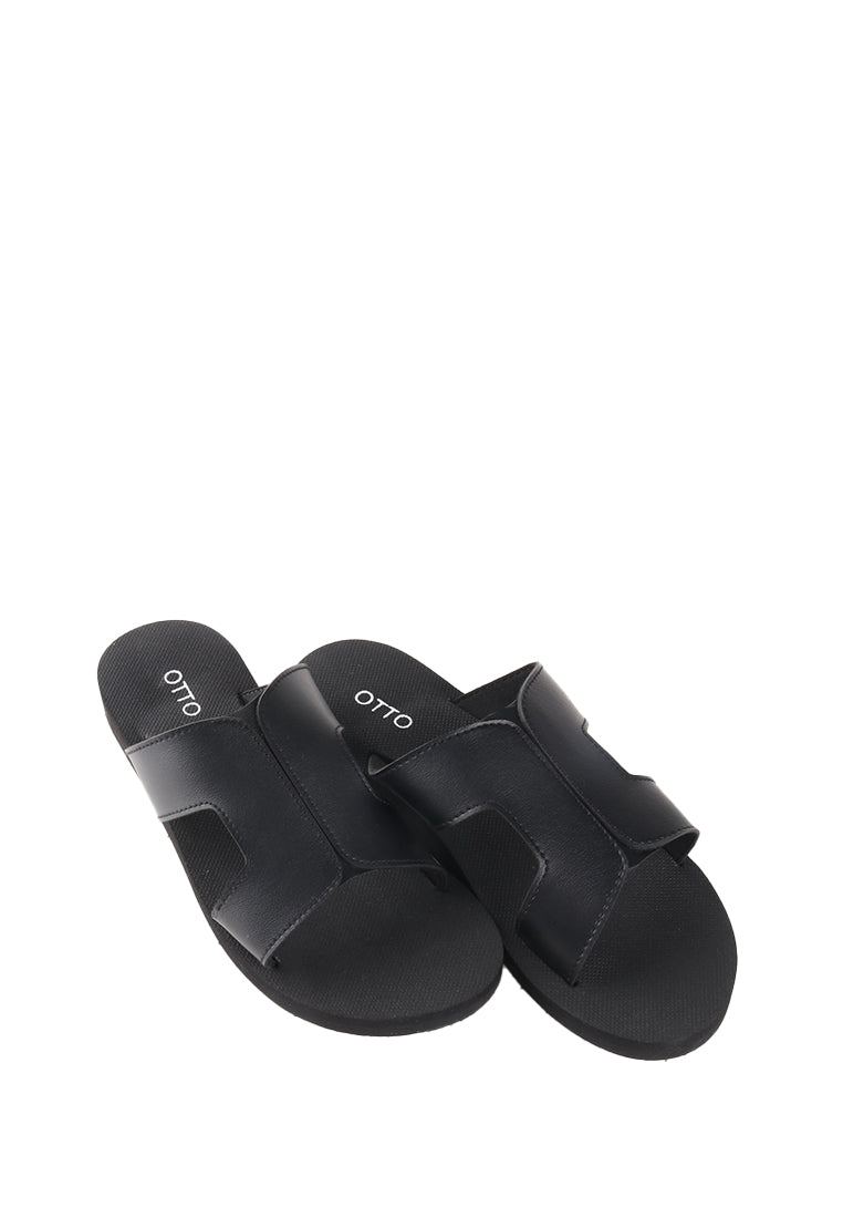 VERONIKA RUBBER SLIDE SANDALS