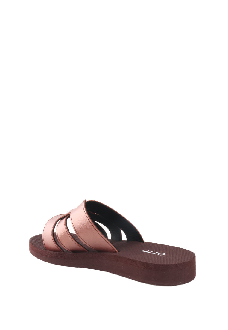 VIVIAN RUBBER SLIDE SANDALS