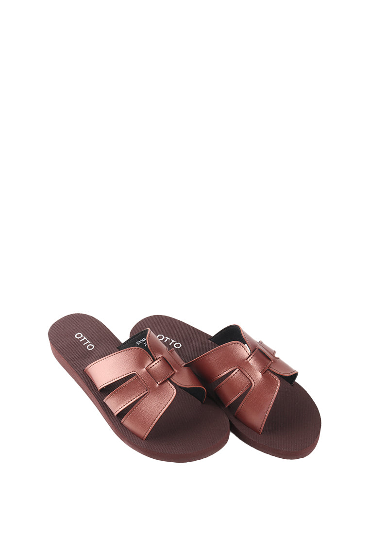 VIVIAN RUBBER SLIDE SANDALS