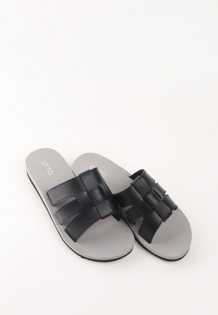 VEENA RUBBER SLIDE SANDALS