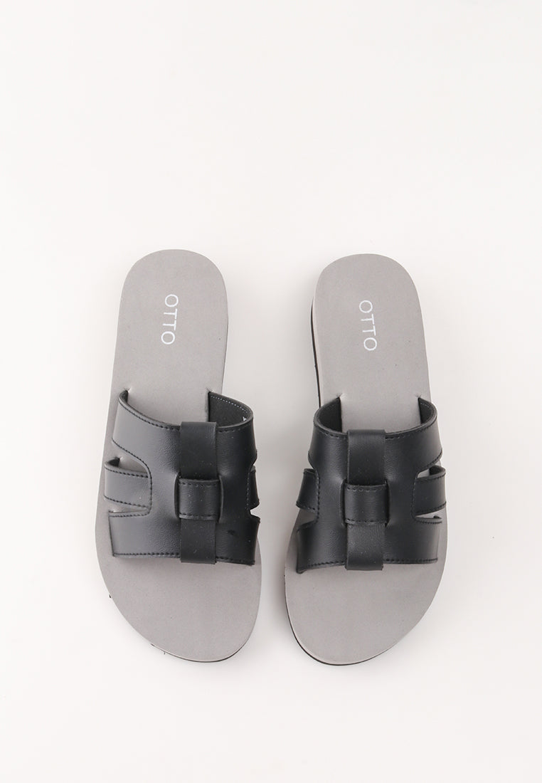 VEENA RUBBER SLIDE SANDALS