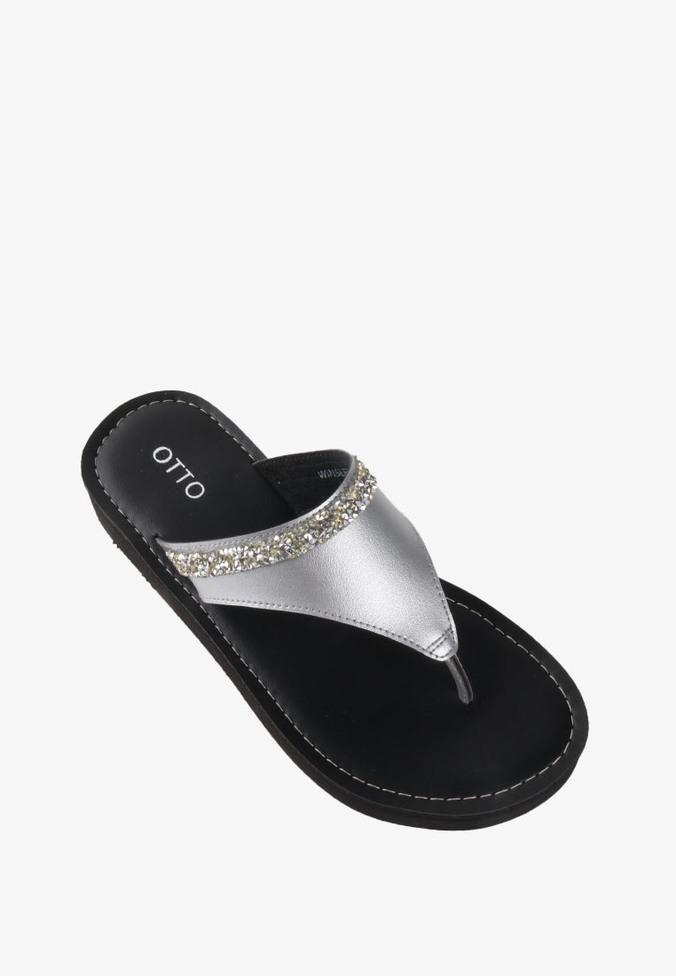 WINSLEY RHINESTONE SLIDE SANDALS