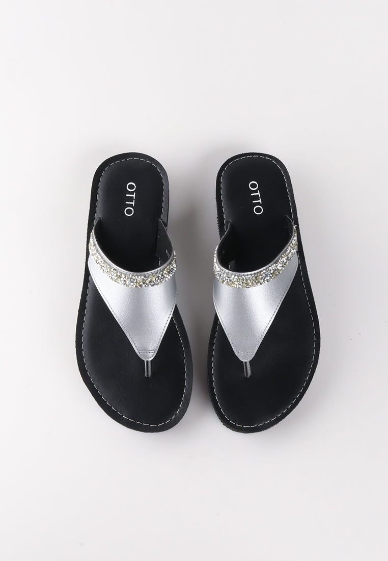 WINSLEY RHINESTONE SLIDE SANDALS