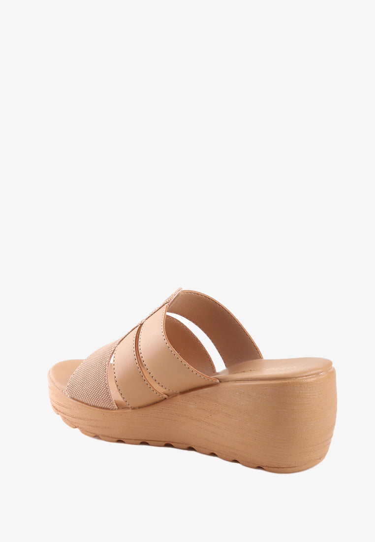 COLLETE MID WEDGE SANDALS