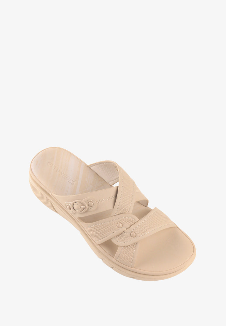 ELOISA CROSS STRAP SANDALS